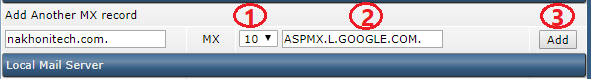 ใช้งาน MX Record ใน DirectAdmin Control Panel